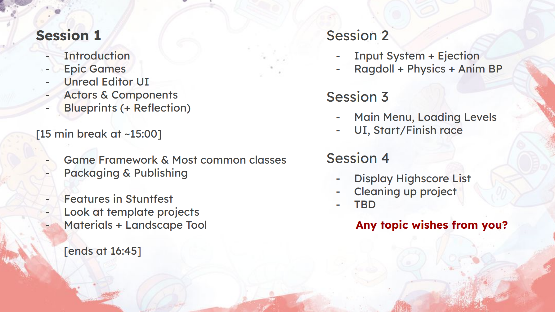 Slides I prepared for the Unreal Engine part of Game Production Environments - SS 2023.